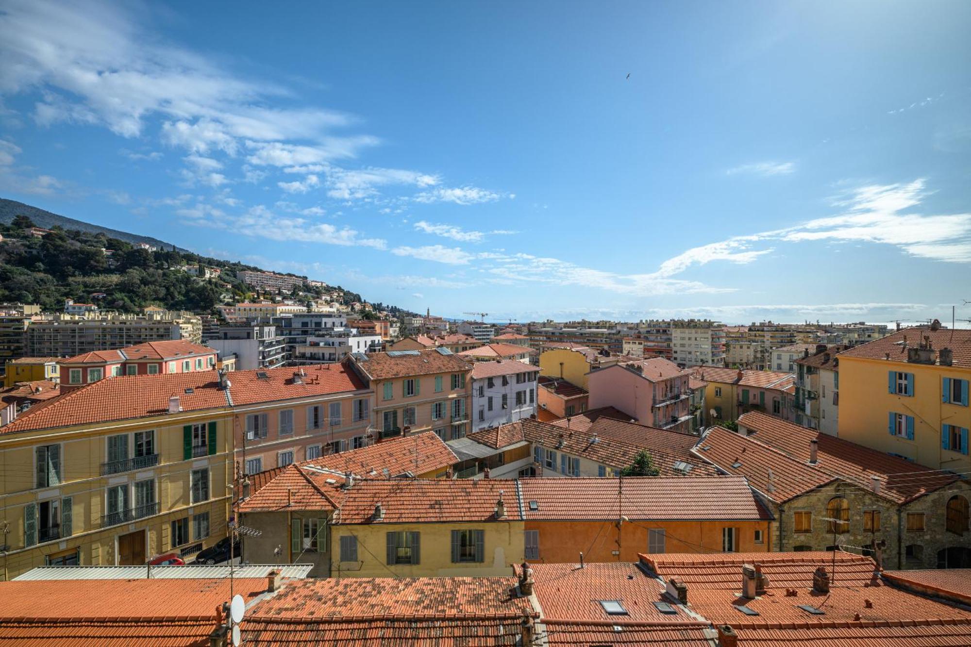 'L'Alicante Proche' Gare, Terrasse, Vue Mer Μεντόν Εξωτερικό φωτογραφία