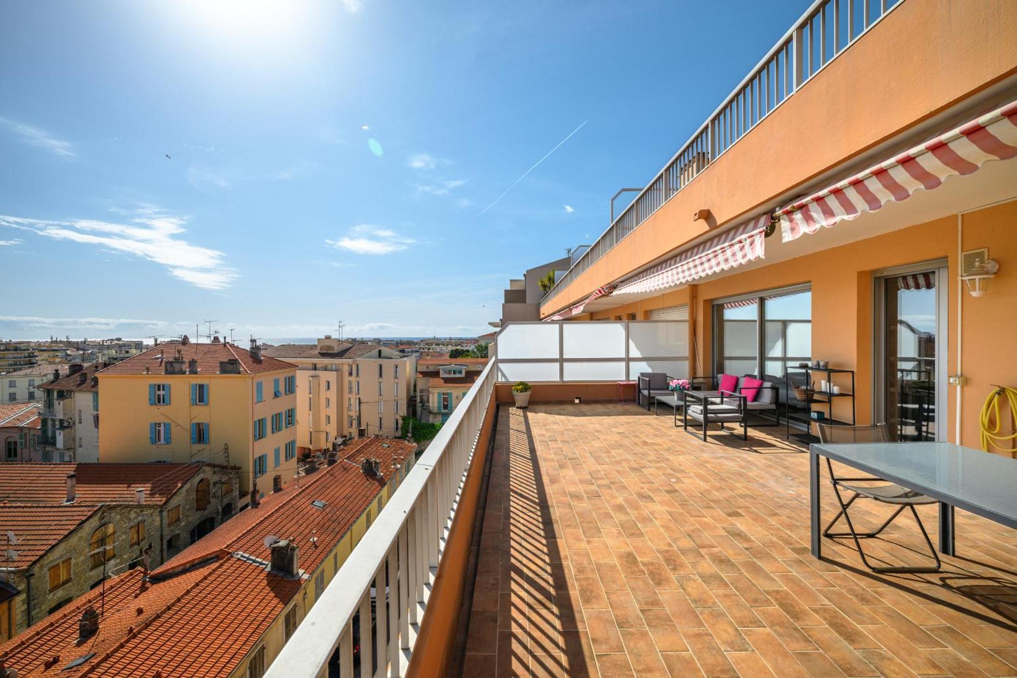 'L'Alicante Proche' Gare, Terrasse, Vue Mer Μεντόν Εξωτερικό φωτογραφία